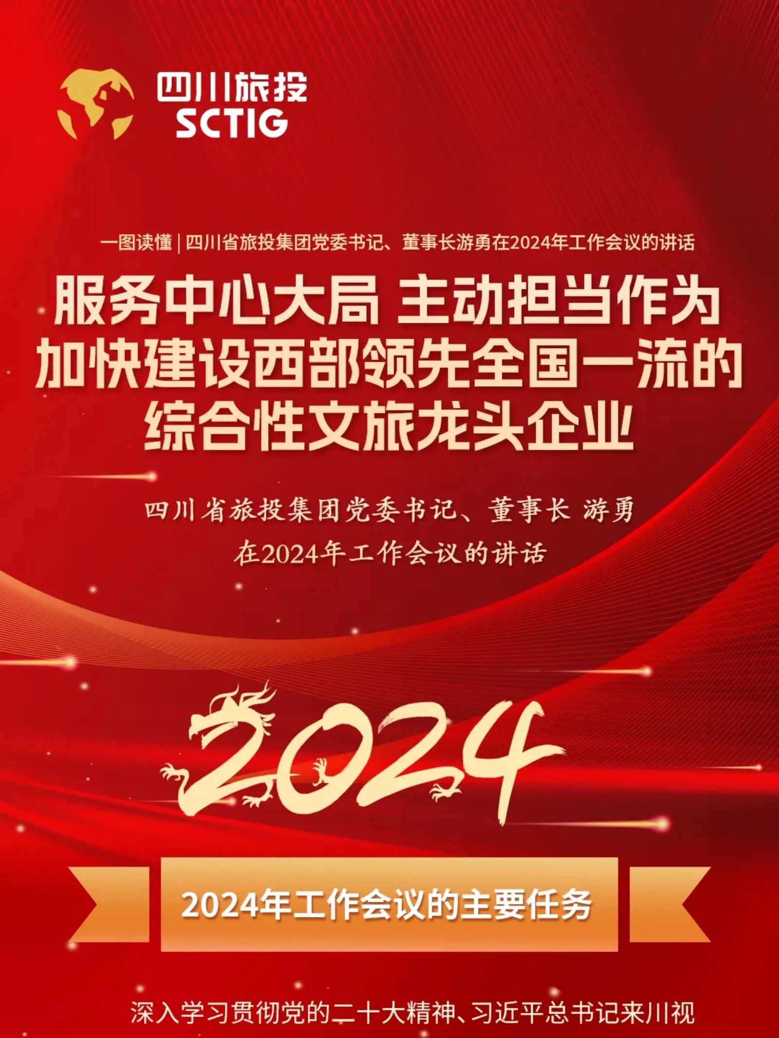 四川省Z6尊龙凯时集团党委书记、董事长游勇在2024年工作会议的讲话